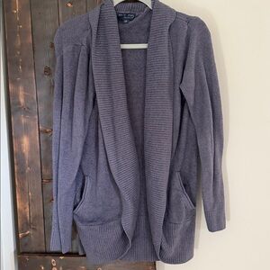 Barefoot Dreams Grey Cardigan with side pockets